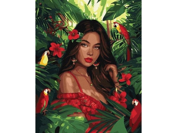 Maleri etter tall - Tropical Princess