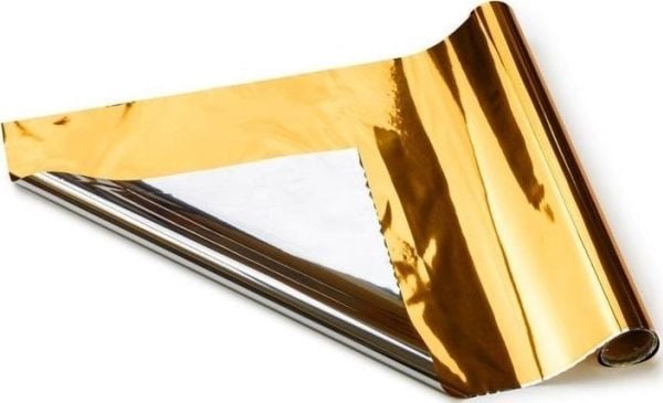 Metallisk folie, guld och silver