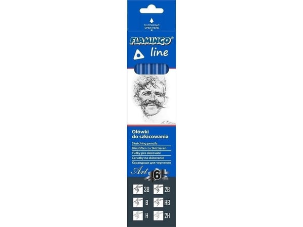 H&B skisseblyanter 6 stk 3B-2H H&B skisseblyanter 6 stk 3B-2H