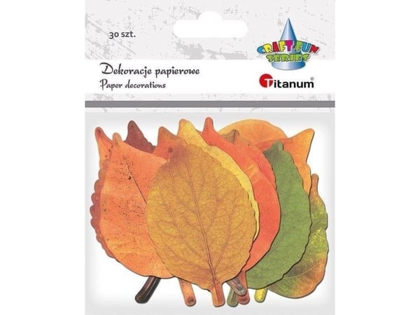 Party Deco pappdekorasjoner blader mix 30 stk