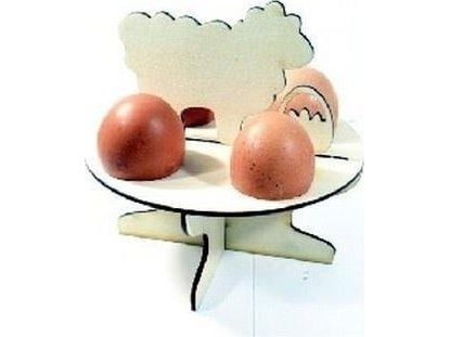 Eggeholder for 4 egg til dekorasjon Lamb