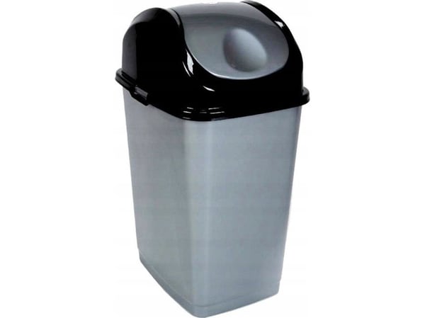 Vippbar SLIM-beholder 10 l - aske 240x195x365 mm