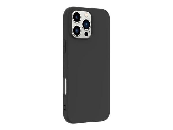 eSTUFF Infinite Vienna - Baksidedeksel for mobiltelefon - 100% recycled plastic - termoplast-polyuretan (TPU) - svart - for Apple iPhone 16 Pro Max
