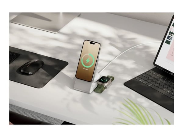 ALOGIC Matrix+ Flow, 5000 mAh, Langaton lataaminen, 18 W, musta, Hopea