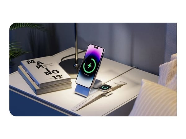 ALOGIC Matrix+ Flow, 5000 mAh, Langaton lataaminen, 18 W, musta, Hopea