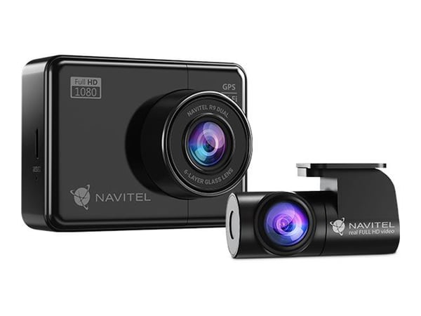 Navitel R9 Dual, Full HD, 1920 x 1080 piksler, 170°, MOV, svart, IPS