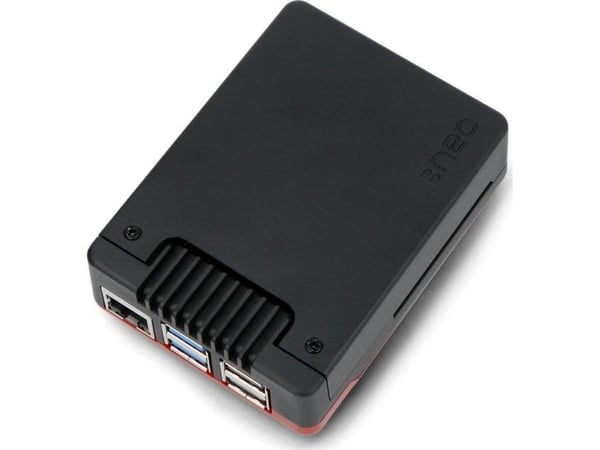 Argon40 Argon Neo 5 Bred - kotelo Raspberry Pi 5 tuulettimella - musta ja punainen}