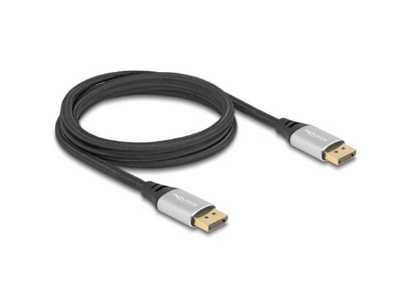 Delock - DisplayPort-kabel - DisplayPort (hann) til DisplayPort (hann) - DisplayPort 2.1 - 2 m - up to 40 Gbps data transfer rate, gullbelagte kont...