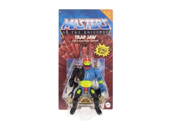 Masters of the Universe Origins Trap Jaw Action Figure, 6 år, Flerfarget, Plast