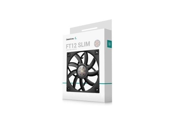 DeepCool FT12 SLIM, Luftkjøler, 12 cm, 500 RPM, 1850 RPM, Sort