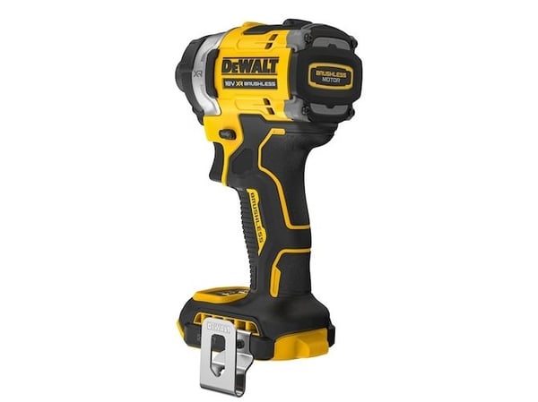 DeWALT DCF860NT-XJ, Iskuruuvain, Pistoolikahva, 1/4", musta, Keltainen, Harjaton, 3800 RPM - SOLO