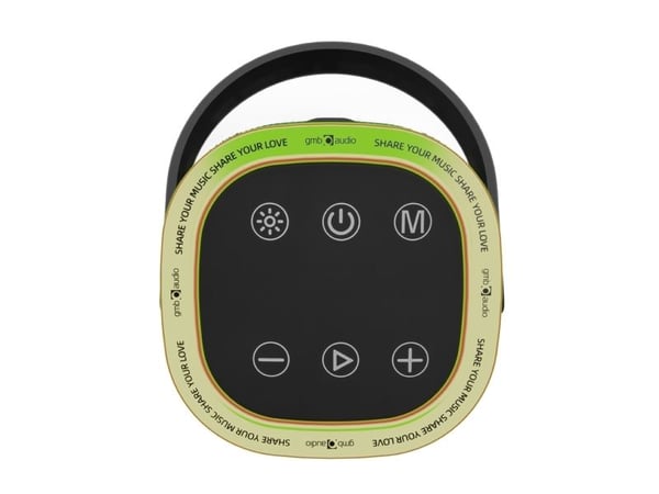 GMB Audio SPK-BT-LED-06 - Høyttaler - for bærbar bruk - trådløs - Bluetooth - 5 watt - svart