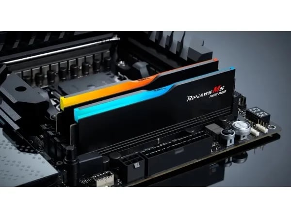 G.Skill Ripjaws M5 Neo RGB - DDR5 - sats - 64 GB: 2 x 32 GB - DIMM 288-pin - 6000 MT/s / PC5-48000 - CL28 - 1.4 V - ej buffrad - icke ECC - mattsvart