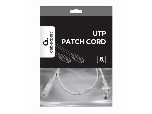 Gembird UTP-verkkokaapeli Gembird PP6U-CU-0.5M cat.6 Patch cord 0.5m harmaa