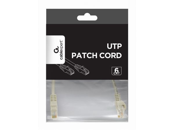 GEMBIRD GEMBIRD Patchcord cat.6 UTP 0.25m puhdasta kuparia väri harmaa
