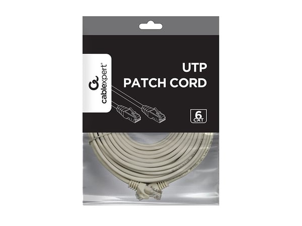 GEMBIRD GEMBIRD Patchcord cat.6 UTP 10m puhdasta kuparia väri harmaa