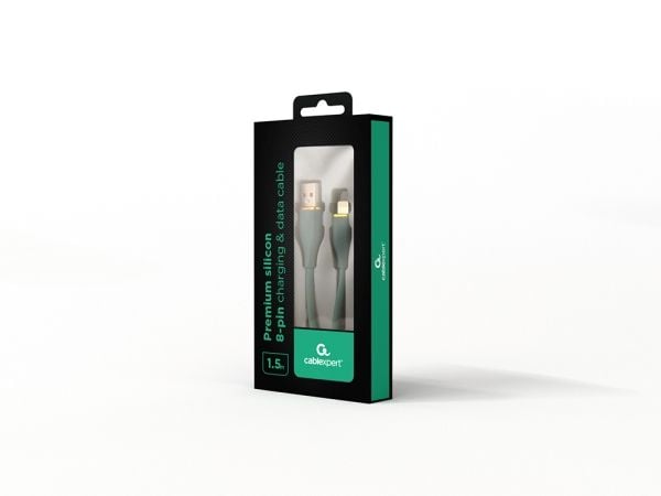 Cablexpert Premium - Lightning-kabel - USB hann til Lightning hann - 1.5 m - midnattgrønn - formstøpt, data & lading