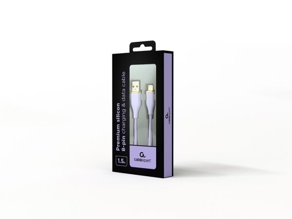 Cablexpert Premium - Lightning-kabel - USB hann til Lightning hann - 1.5 m - fiolett - formstøpt, data & lading