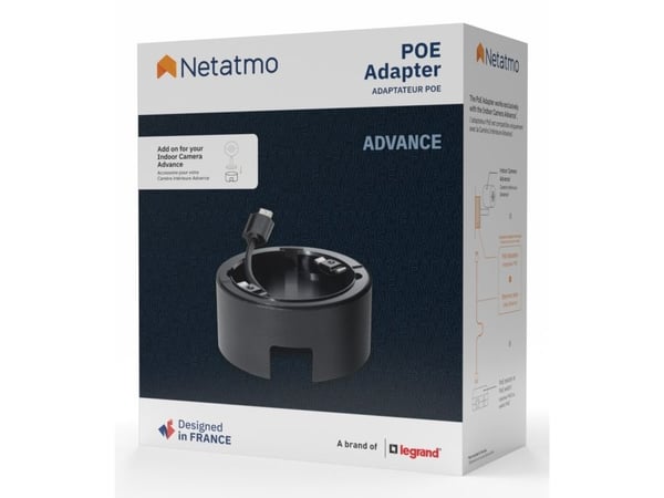 Netatmo NPC-POE-B, PoE adater, Innendørs, Sort, Netatmo, 1 stykker, Boks