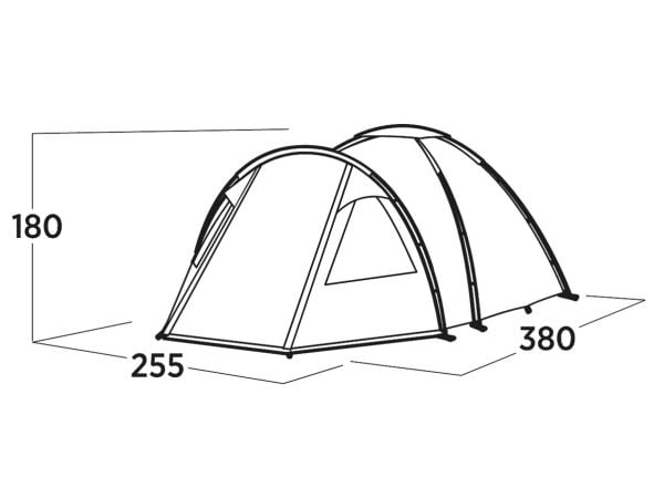 Easy Camp Kinn 4, Camping, Hård ram, Kupol-/iglootält, 4 personer, 8,6 kg, Grön