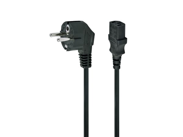 Cablexpert - Virtajohto - virta CEE 7/7 tehoon IEC 60320 C13 - 6 A - 1 m - muotoinen