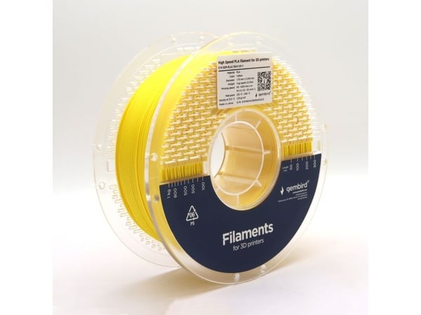 Gembird - Gul - 1 kg - 330 m - gul - fargeboks - PLA-filament (3D)