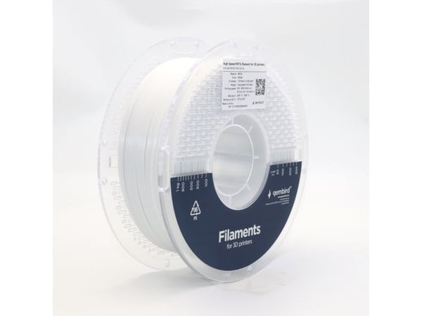 Gembird - Hvit - 1 kg - hvit - fargeboks - PETG-filament (3D)
