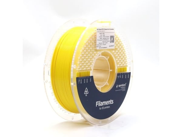Gembird - Gul - 1 kg - gul - färglåda - PETG-fiber (3D)
