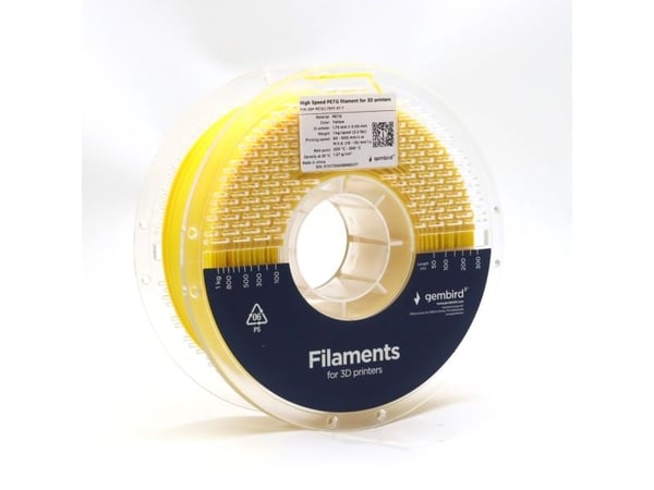 Gembird - Gul - 1 kg - gul - färglåda - PETG-fiber (3D)
