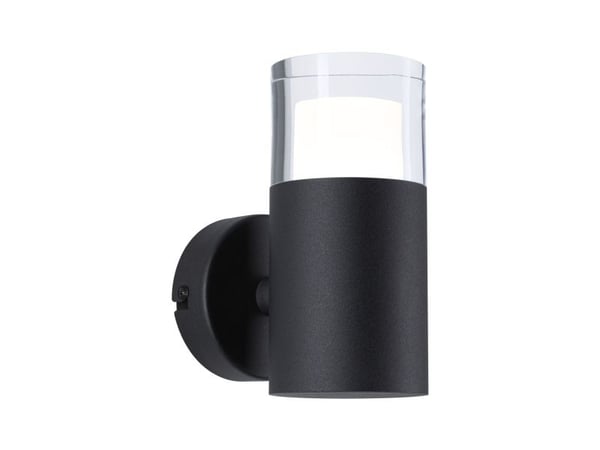 Paulmann Kame, Ytmonterad, Cylinder, 1 lampor, 3000 K, IP44, Svart