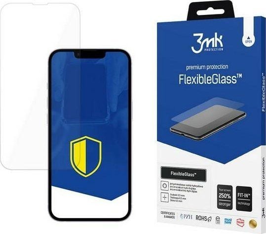 3mk FlexibleGlass - Skärmskydd för mobiltelefon - splitterskydd - glas - för Apple iPhone 16e, 17e