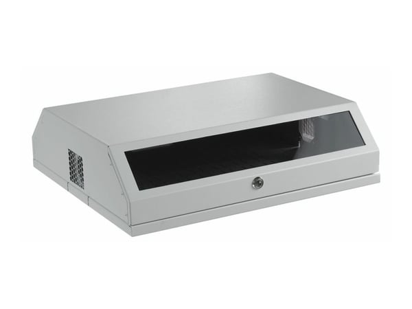 Lanview by Logon - Rack skap - 3U (Rotatable) + 5U (Horizontal), 537 x 475mm, slim - veggmonterbar - hvit - 8U - 19"