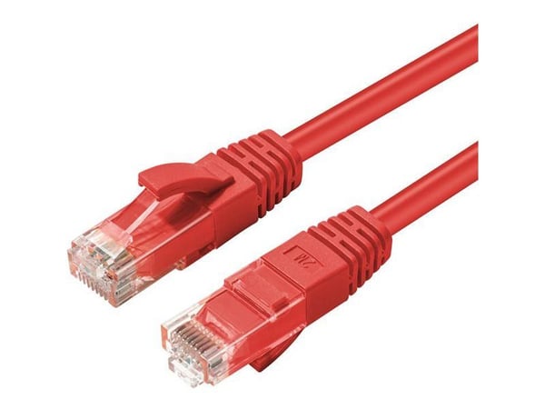 Microconnect MC-UTP6A003R verkkokaapeli Punainen 0,3 m Cat6a U/UTP (UTP)
