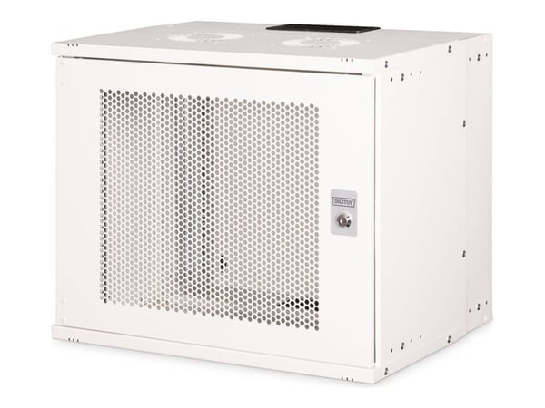 Digitus SOHO PRO Series - Skap - 540x400 mm (WxD) - veggmonterbar - RAL 7035, lysegrå - 9U - 19"