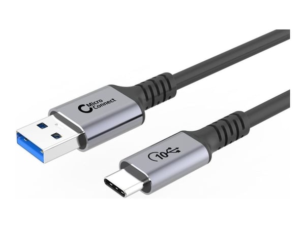 MicroConnect Premium USB-C to USB-A cable 0.25m 10Gbps 60W - Kabel - Digital/Daten (USB3.2AC025)