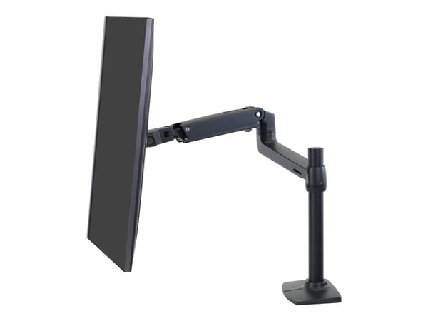 Ergotron - Monteringssett (leddarm, høy stang, 2-dels skrivebordslampe) - for Skjerm - aluminium - matt svart - skjermstørrelse: inntil 34" - skriv...