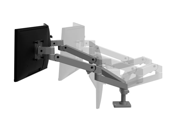 Ergotron LX Pro - Monteringssett (dobbeltarm) - modulær - for 2 LCD-skjermer - side-by-side - aluminium - mørk grå - skjermstørrelse: inntil 27" - ...