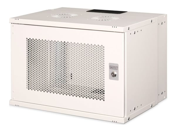Digitus SOHO PRO Series - Skåp - 540 x 400 mm (BxD) - väggmontering - RAL 7035, ljusgrå - 7U - 19"