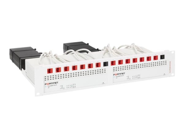 Rackmount.IT RM-FR-T22 - Monteringssett for nettverksenhet - rackmonterbar - signalhvit - 2U - 19"