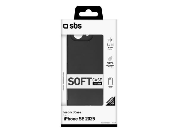 SBS TEINSTIPSE25K, Etui, Apple, iPhone 16E, 15,4 cm (6.06"), Svart