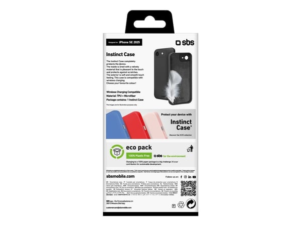 SBS TEINSTIPSE25K, Etui, Apple, iPhone 16E, 15,4 cm (6.06"), Svart