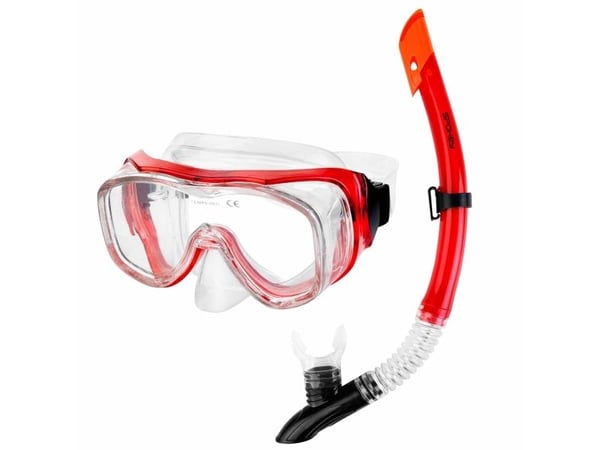 Spokey sukellusmaski + snorkkeli LUZON punainen Spokey