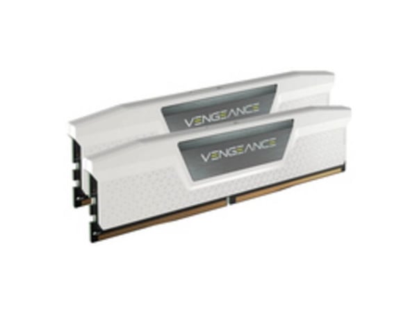 CORSAIR Vengeance - DDR5 - sett - 32 GB: 2 x 16 GB - DIMM 288-pin - 6000 MT/s - 4800 MHz / PC5-48000 - CL36 - 1.35 V - ikke-bufret - on-die ECC - hvit