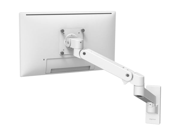 Ergotron LX Pro - Monteringssett (skjermarm) - for LCD-skjerm - aluminium - hvit - skjermstørrelse: inntil 34" - veggmonterbar