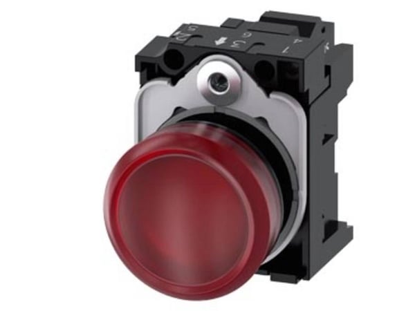 Siemens 3SU1103-6AA20-3AA0 Leuchtmelder 1 St., Röd, IP67, IP69K, 42 g, 120 mm, 40 mm, 30 mm