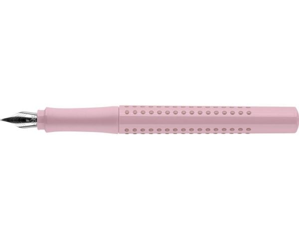 Faber-Castell Grip 2010, Rosa, Fyllesystem med patron, Blå, Kursiv pennesplitt, Ekstra fin, Ambidekstriøs