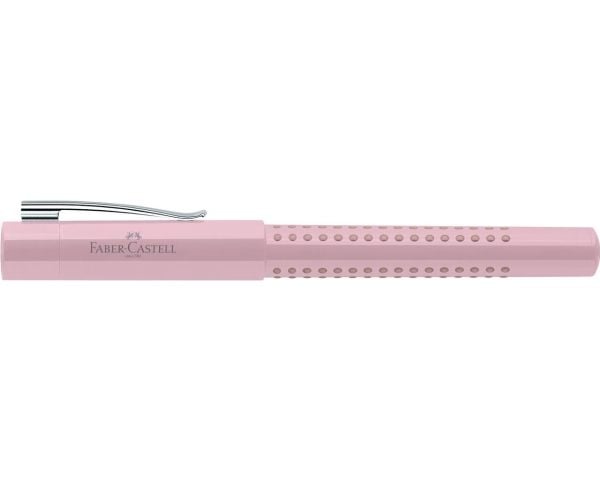 Faber-Castell Grip 2010, Rosa, Fyllesystem med patron, Blå, Kursiv pennesplitt, Ekstra fin, Ambidekstriøs