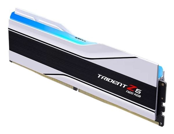 G.Skill Trident Z5 Neo RGB - DDR5 - sett - 64 GB: 2 x 32 GB - DIMM 288-pin - 6000 MT/s / PC5-48000 - CL28 - 1.4 V - ikke-bufret - on-die ECC - hvit