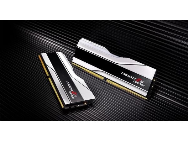 G.Skill Trident Z5 Neo RGB - DDR5 - sett - 64 GB: 2 x 32 GB - DIMM 288-pin - 6000 MT/s / PC5-48000 - CL28 - 1.4 V - ikke-bufret - on-die ECC - hvit