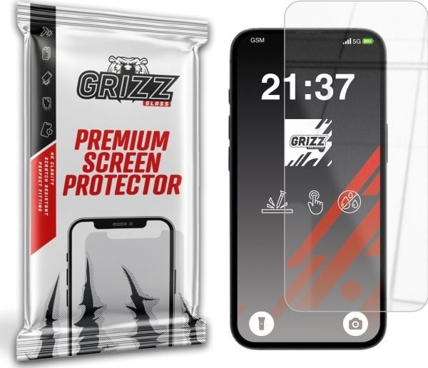 GrizzGlass hybridglass HybridGlass til Apple iPhone 16e